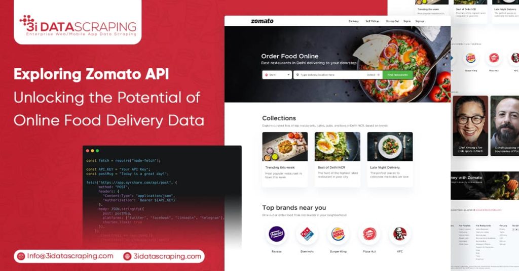 Zomato API – Unlocking the Potential of Online Food Delivery Data